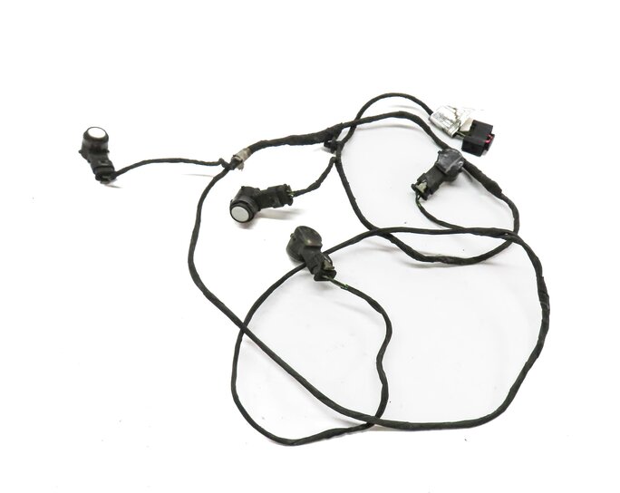 Thumbnail 2: 2015 BMW X5 (F15) REAR PARKING DISTANCE PDC SENSOR SET 4 w/ HARNESS (White)
