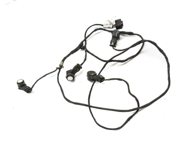Thumbnail 3: 2015 BMW X5 (F15) REAR PARKING DISTANCE PDC SENSOR SET 4 w/ HARNESS (White)