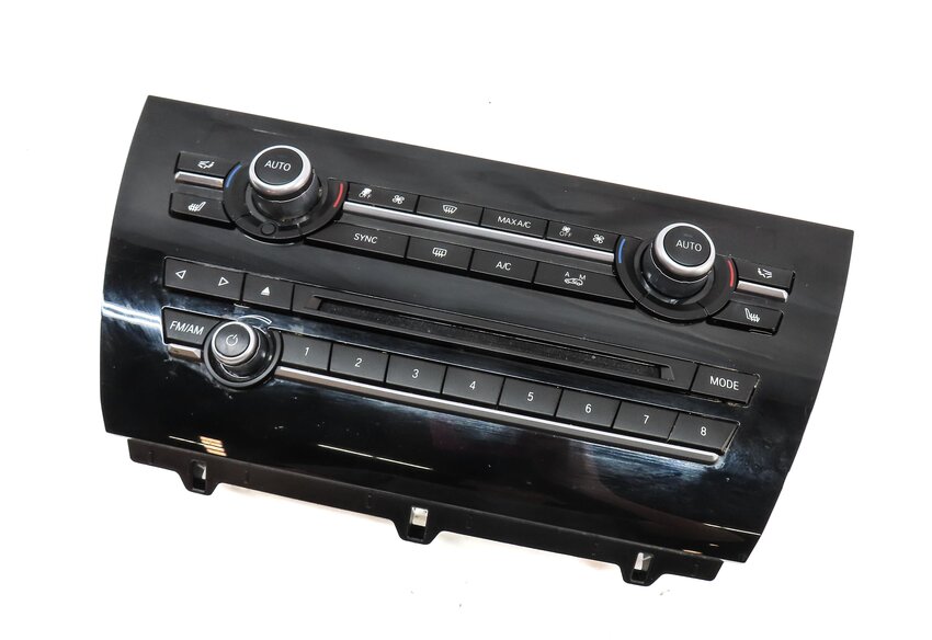 14-18 BMW X5 X5M (F15 F85) FRONT HEATER A/C & RADIO CONTROL PANEL (w/o ceramic)