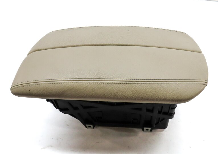 Thumbnail 4: 2015 BMW X5 (F15) CENTER CONSOLE STORAGE COMPARTMENT & LID (Beige)