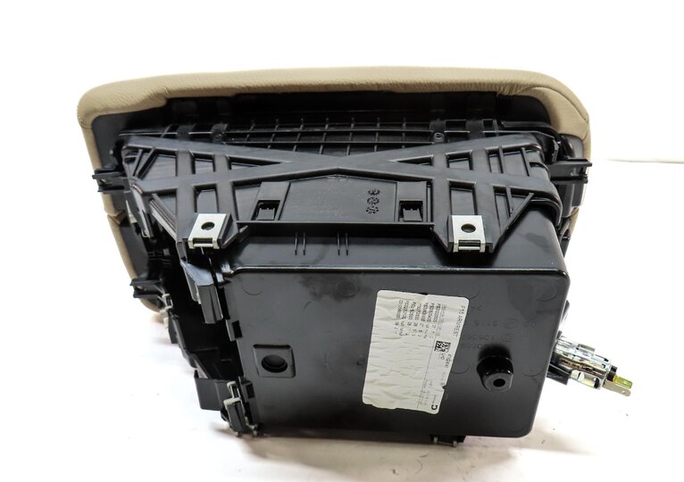 Thumbnail 6: 2015 BMW X5 (F15) CENTER CONSOLE STORAGE COMPARTMENT & LID (Beige)