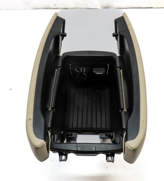 Thumbnail 9: 2015 BMW X5 (F15) CENTER CONSOLE STORAGE COMPARTMENT & LID (Beige)