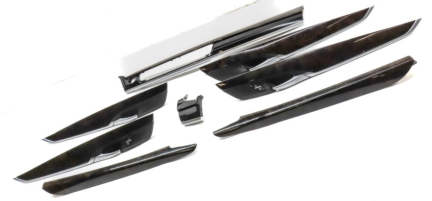 Thumbnail 3: 2015 BMW X5 (F15) FRONT REAR LEFT RIGHT DOOR DASH CONSOLE TRIM SET (Poplar Wood)