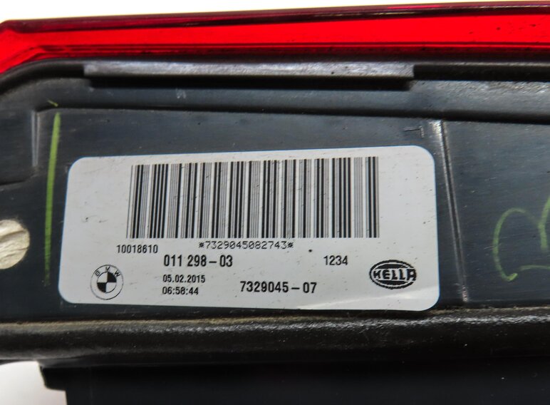 Thumbnail 6: 14-18 BMW X5 X5M ///M (F15 F85) LEFT DRIVER REAR INNER LED TAILLIGHT LIGHT LAMP