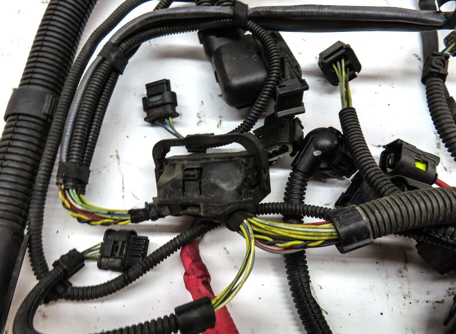 Thumbnail 9: 2015 BMW X5 (F15) 3.0L N55 TURBO GAS ENGINE WIRE WIRING HARNESS
