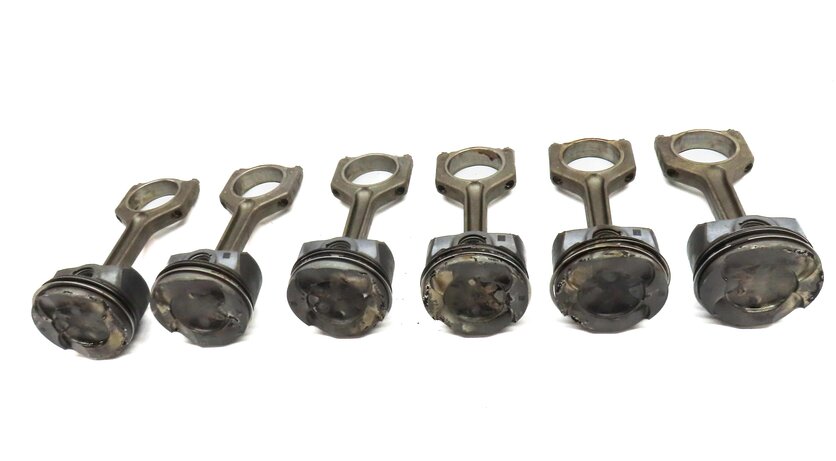 Thumbnail 3: 15-19 BMW 335i 435i 535i 640i 740i X1 X3 X4 X5 X6 - 3.0L N55 ENGINE PISTON SET 6