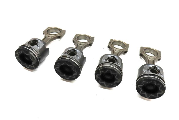 14-18 BMW 328 X3 (F30 F25) 2.0L TURBO DIESEL ENGINE PISTON & CONNECTING ROD SET4