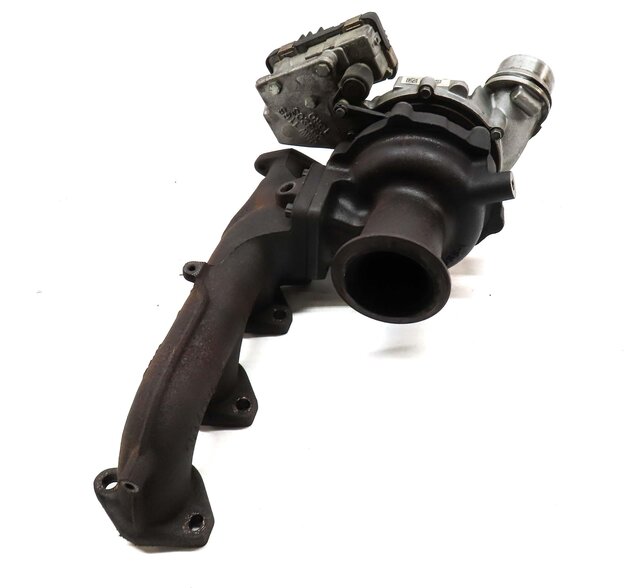 Thumbnail 4: 2014-2018 BMW 328i X3 (F25 F26) 2.0L N47T DIESEL ENGINE TURBOCHARGER w/ MANIFOLD
