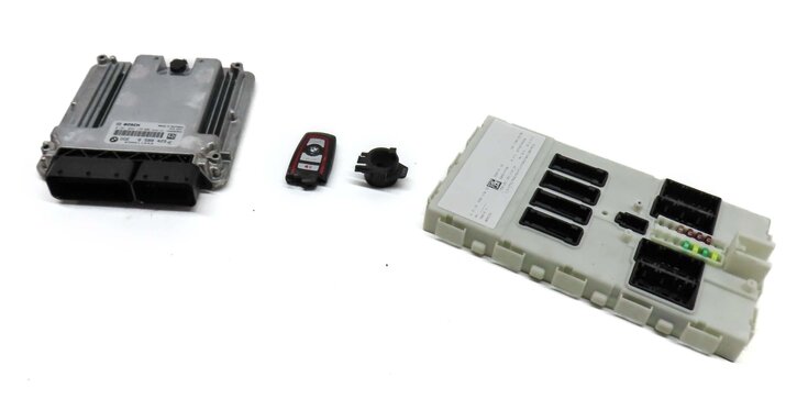 2016 BMW 328d (F30) 2.0L TURBO N47T DIESEL BODY BCM ECM ENGINE MODULE KEY & SET