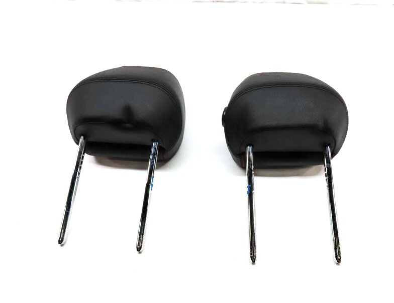 Thumbnail 6: 13-20 BMW 3 4 F30 F32 FRONT LEFT & RIGHT HEADREST SET2 (BLACK w/ RED STITCH)