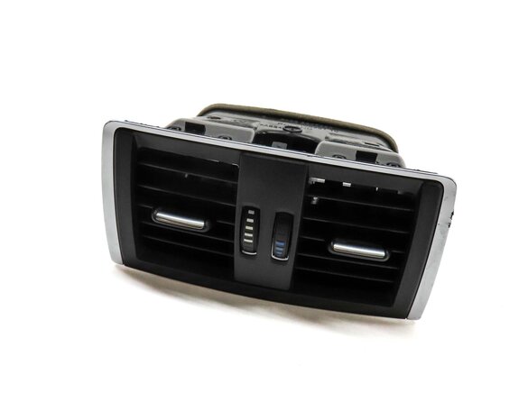 2016 BMW 328d F30 REAR CENTER CONSOLE HVAC A/C HEATER AIR VENT (BLACK & SILVER)
