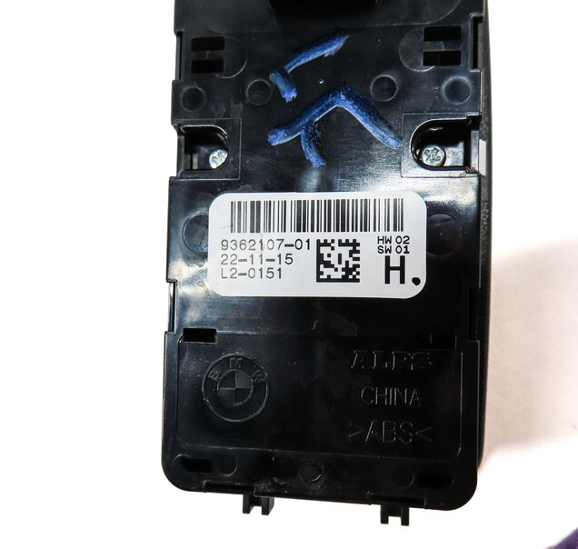 Thumbnail 7: 12-19 BMW 3 4 M3 X3 X4 SERIES FRONT LEFT DRIVER WINDOW SWITCH P-FOLD (BLACK)