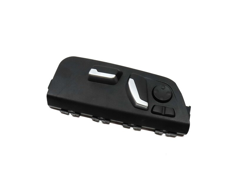 2016 BMW 328d (F30) FRONT RIGHT PASSENGER SEAT ADJUST SWITCH w/ LUMBAR (BLACK)