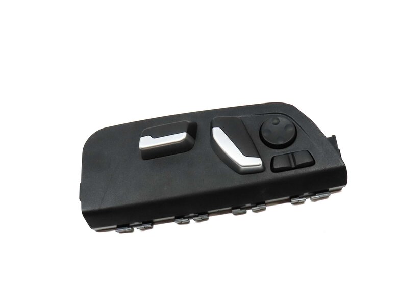 Thumbnail 3: 2016 BMW 328d (F30) FRONT RIGHT PASSENGER SEAT ADJUST SWITCH w/ LUMBAR (BLACK)