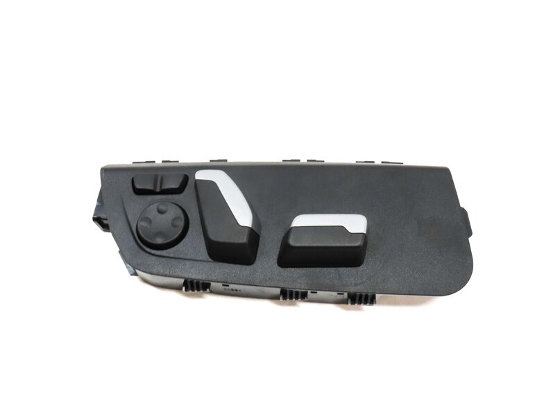 Thumbnail 4: 2016 BMW 328d (F30) FRONT RIGHT PASSENGER SEAT ADJUST SWITCH w/ LUMBAR (BLACK)