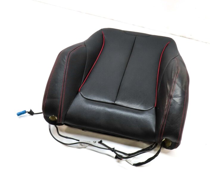 2016 BMW 328d (F30) FRONT LEFT DRIVER UPPER HEATED SPORT SEAT CUSHION (BLACK)
