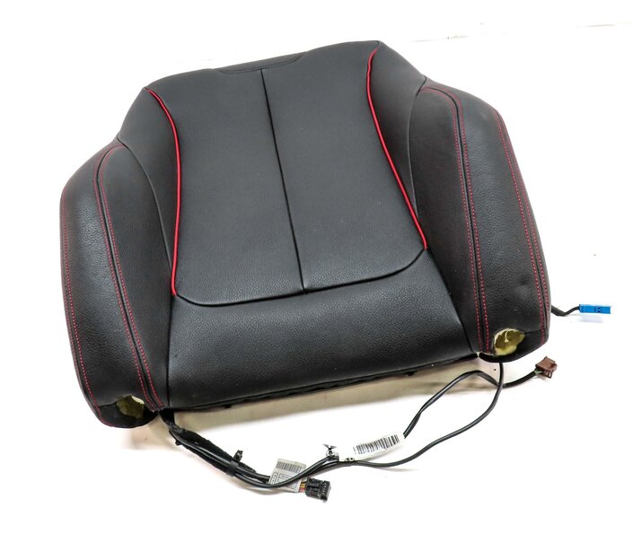 Thumbnail 3: 2016 BMW 328d F30 FRONT RIGHT PASSENGER UPPER HEATED SPORT SEAT CUSHION (BLACK)