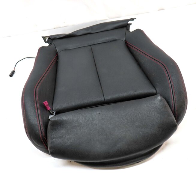 Thumbnail 3: 2016 BMW 328d F30 FRONT RIGHT PASSENGER LOWER HEATED SPORT SEAT CUSHION (BLACK)