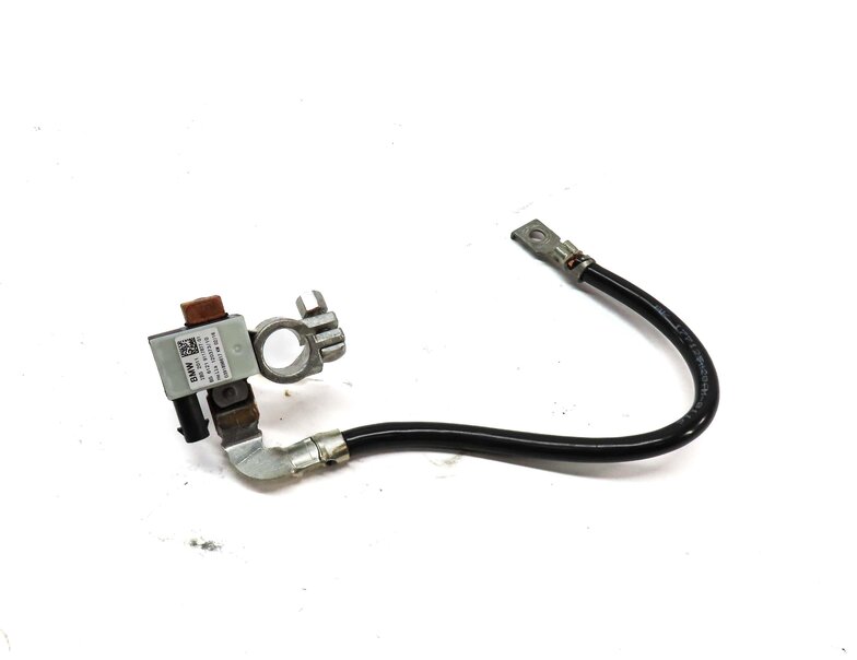 Thumbnail 2: 2016 BMW 328d (F30) NEGATIVE BATTERY CABLE w/ INTELLIGENT BATTERY IBS MODULE