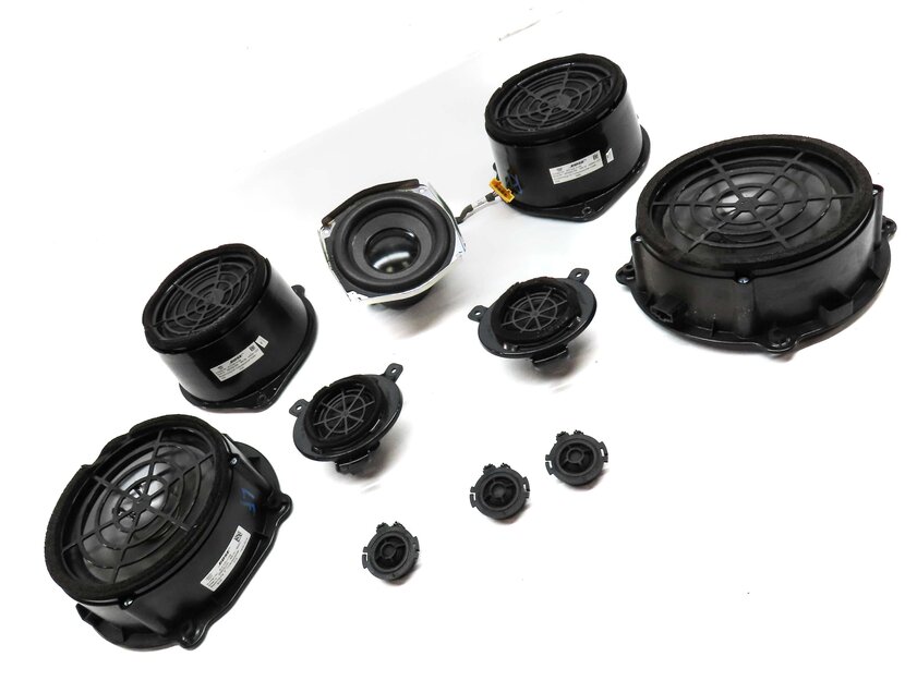 Thumbnail 12: 2014 AUDI Q7 (4L) RADIO STEREO WOOFER MIDRANGE TWEETER BOSE SPEAKER SET 10