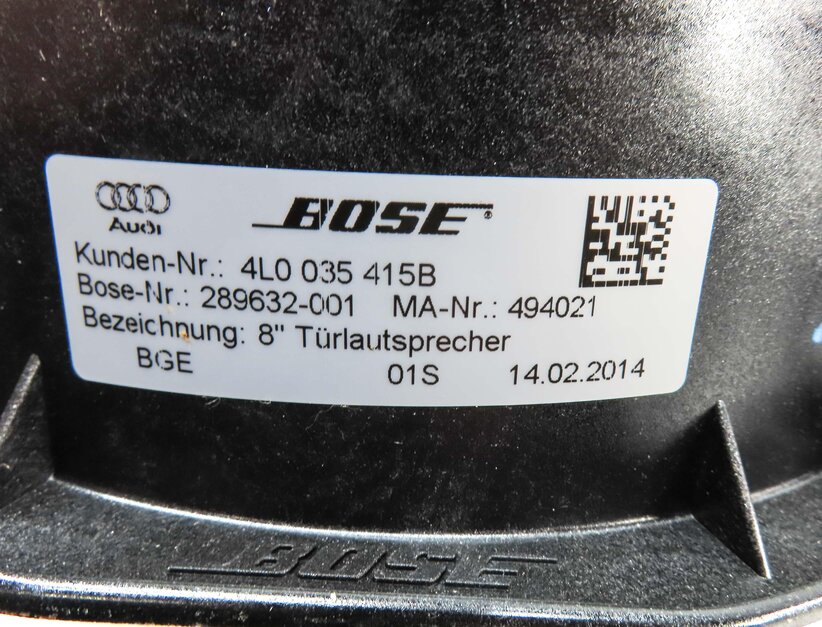 Thumbnail 7: 2014 AUDI Q7 (4L) RADIO STEREO WOOFER MIDRANGE TWEETER BOSE SPEAKER SET 10