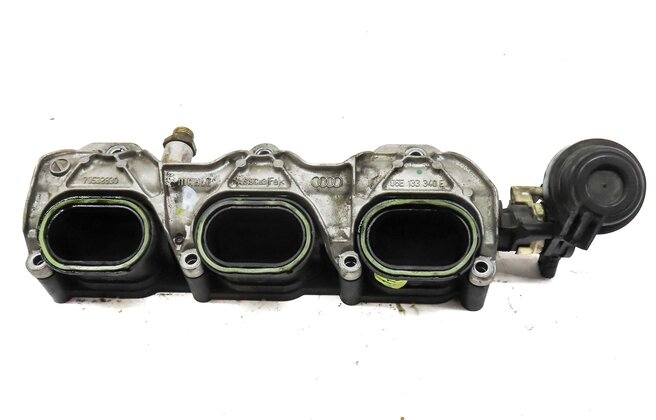 Thumbnail 5: 2014 AUDI Q7 4L 3.0L SUPERCHARGED ENGINE RIGHT LOWER INTAKE MANIFOLD & FUEL RAIL
