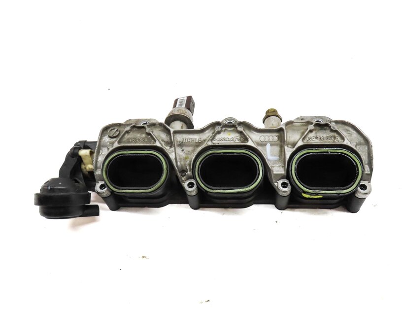 Thumbnail 5: 2014 AUDI Q7 4L 3.0L SUPERCHARGED ENGINE LEFT LOWER INTAKE MANIFOLD & FUEL RAIL