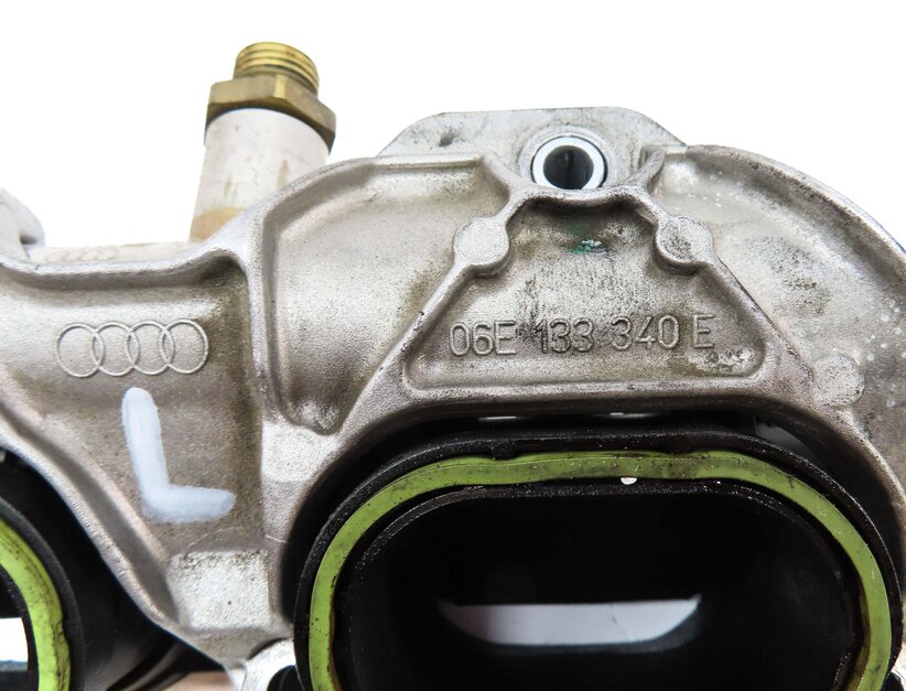 Thumbnail 6: 2014 AUDI Q7 4L 3.0L SUPERCHARGED ENGINE LEFT LOWER INTAKE MANIFOLD & FUEL RAIL