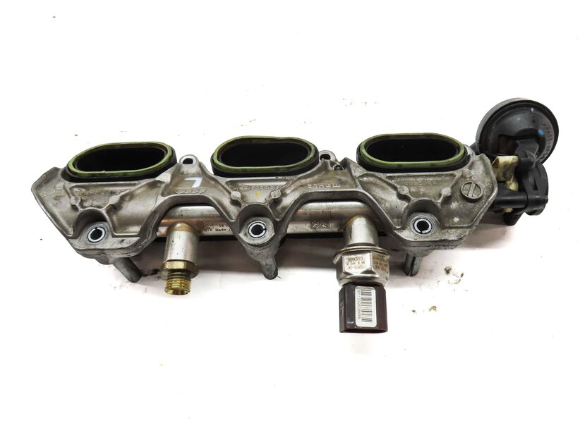 Thumbnail 7: 2014 AUDI Q7 4L 3.0L SUPERCHARGED ENGINE LEFT LOWER INTAKE MANIFOLD & FUEL RAIL