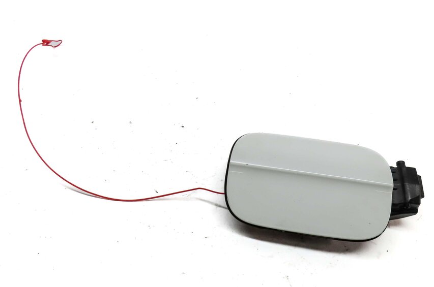 Thumbnail 1: 2010-2015 AUDI Q7 (4L) FUEL TANK DOOR LID COVER TRIM w/ HOUSING (CARRARA WHITE)
