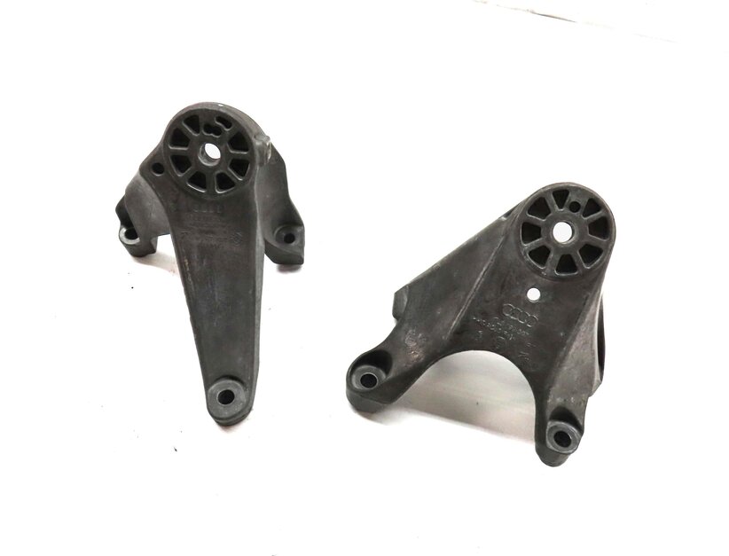2014 AUDI Q7 (4L) 3.0L SUPERCHARGED ENGINE LEFT & RIGHT MOTOR MOUNT BRACKET SET2