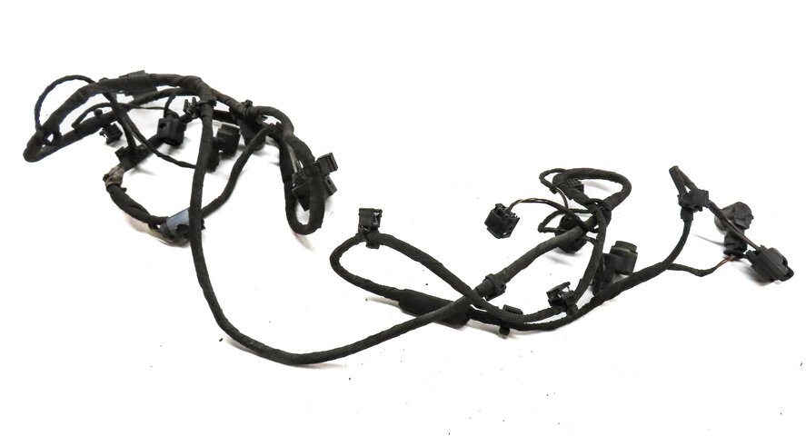 2014 AUDI Q7 (4L) FRONT PARK ASSIST PDC SENSOR SET4 (WHITE) w/ WIRE HARNESS