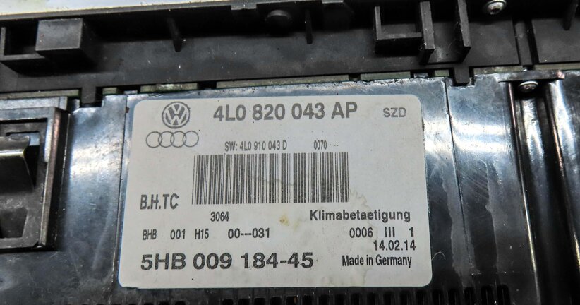 Thumbnail 8: 2013-2015 AUDI Q7 (4L) HEATER AC TEMPERATURE CLIMATE CONTROL PANEL (HEATED SEAT)