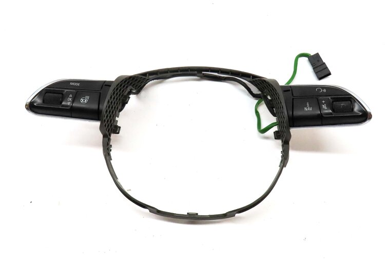 Thumbnail 2: 2014 AUDI Q7 4L DRIVER STEERING WHEEL HEAT NAVIGATION PHONE SWITCH SET 2 (BROWN)