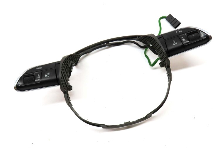 Thumbnail 3: 2014 AUDI Q7 4L DRIVER STEERING WHEEL HEAT NAVIGATION PHONE SWITCH SET 2 (BROWN)