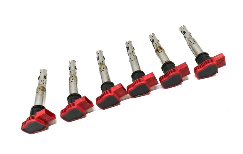 Thumbnail 3: 2005-2017 AUDI A4 S4 A5 S5 A6 S6 A7 A8 Q5 SQ5 Q7 R8 S8 - IGNITION COIL SET 6