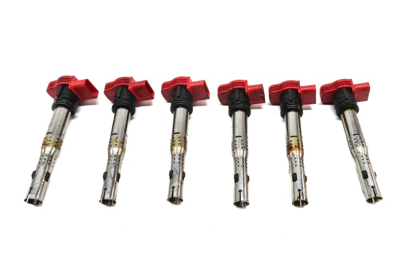 Thumbnail 4: 2005-2017 AUDI A4 S4 A5 S5 A6 S6 A7 A8 Q5 SQ5 Q7 R8 S8 - IGNITION COIL SET 6