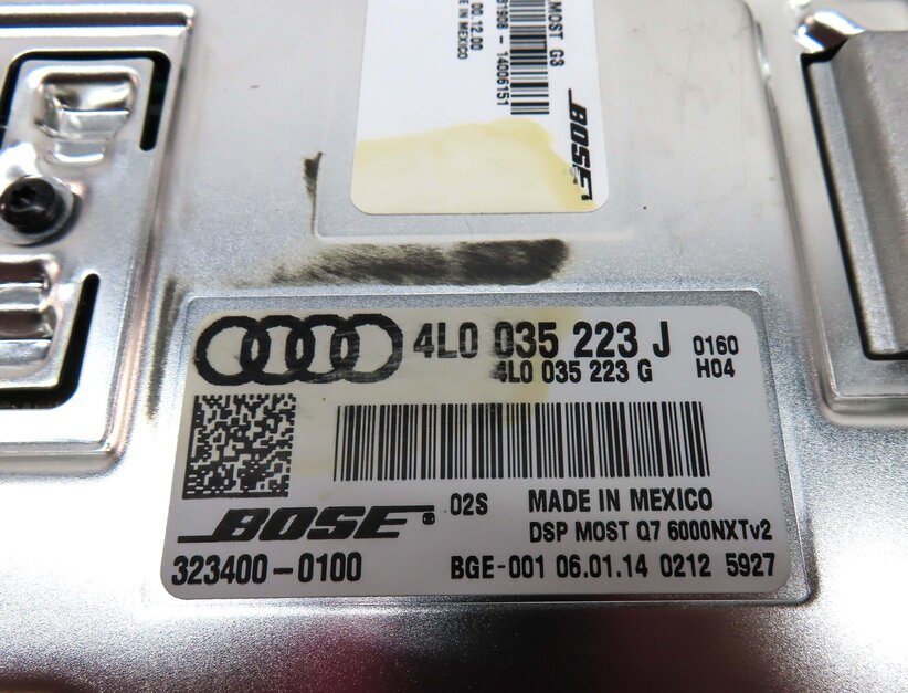 Thumbnail 5: 2013-2015 AUDI Q7 (4L) RADIO STEREO BOSE AUDIO AMP AMPLIFIER (OPTION 8RY)