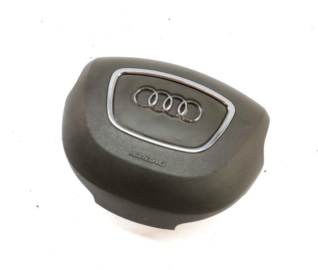 2011-2015 AUDI Q7 (4L) LEFT DRIVER STEERING WHEEL SRS AIRBAG AIR BAG (BROWN)