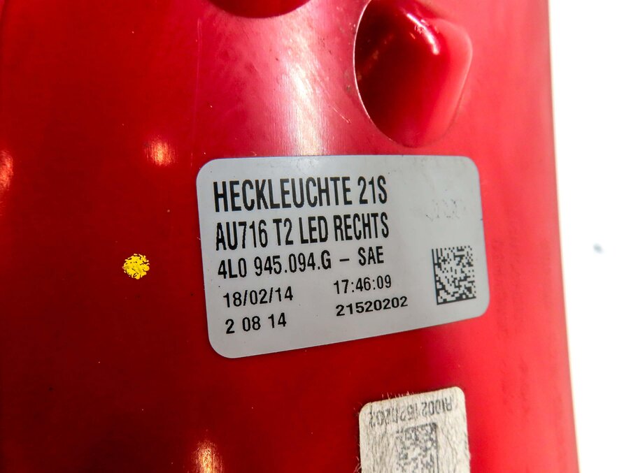 Thumbnail 6: 2010-2015 AUDI Q7 (4L) REAR RIGHT PASSENGER TAILLIGHT BRAKE LIGHT LAMP (LED)