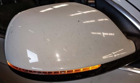 Thumbnail 2: 13-17 AUDI Q7 4L RIGHT DRIVER DOOR MIRROR PFOLD HEAT MEMORY AUTODIM BLIND WHITE
