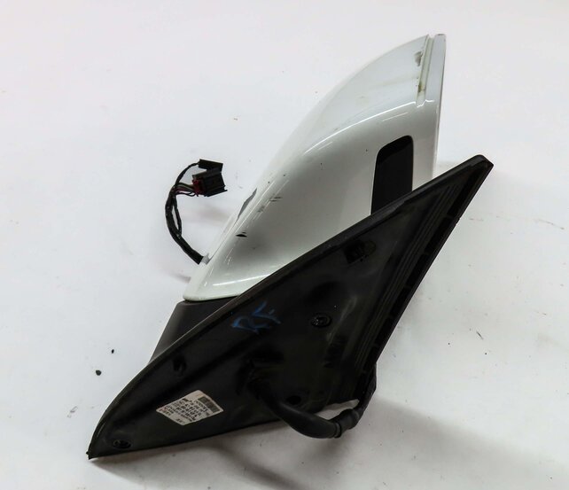Thumbnail 5: 13-17 AUDI Q7 4L RIGHT DRIVER DOOR MIRROR PFOLD HEAT MEMORY AUTODIM BLIND WHITE