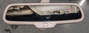 Thumbnail 2: 2010-2015 AUDI Q7 (4L) INTERIOR AUTODIM REAR VIEW MIRROR w/ COMPASS (BEIGE)