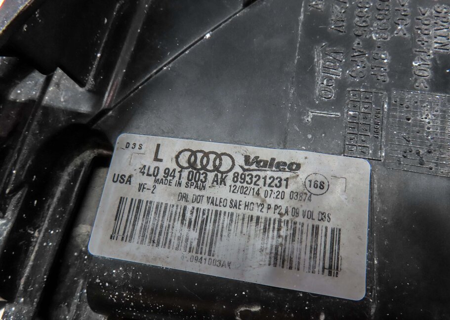 Thumbnail 7: 2010-2015 AUDI Q7 (4L) LEFT DRIVER XENON HID HEADLIGHT LIGHT LAMP (NON AFS)