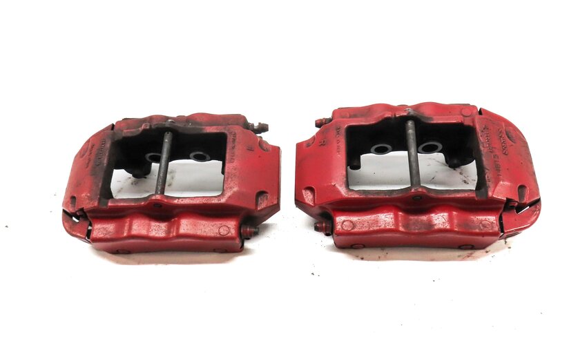 Thumbnail 2: 04-15 VW TOUAREG AUDI Q7 (4L) REAR LEFT & RIGHT DISC BRAKE CALIPER SET-2 BREMBO
