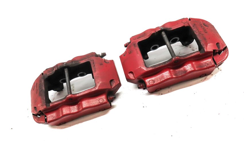 Thumbnail 3: 04-15 VW TOUAREG AUDI Q7 (4L) REAR LEFT & RIGHT DISC BRAKE CALIPER SET-2 BREMBO