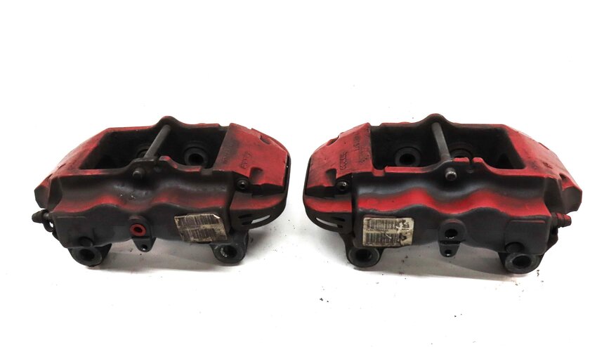 Thumbnail 4: 04-15 VW TOUAREG AUDI Q7 (4L) REAR LEFT & RIGHT DISC BRAKE CALIPER SET-2 BREMBO