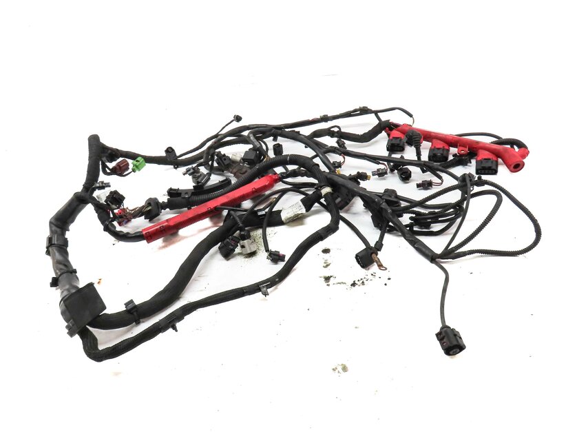 Thumbnail 2: 2014 AUDI Q7 (4L) 3.0L SUPERCHARGED ENGINE WIRE WIRING HARNESS 4L0971610DA
