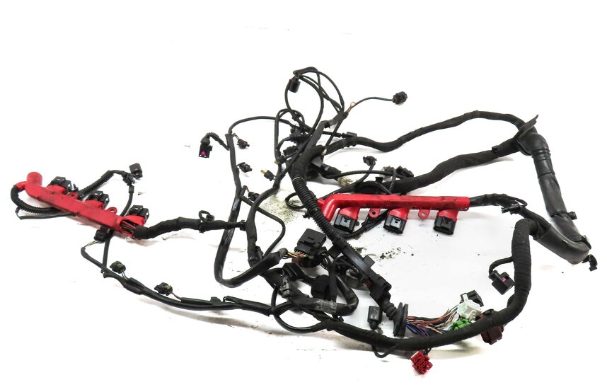 Thumbnail 4: 2014 AUDI Q7 (4L) 3.0L SUPERCHARGED ENGINE WIRE WIRING HARNESS 4L0971610DA