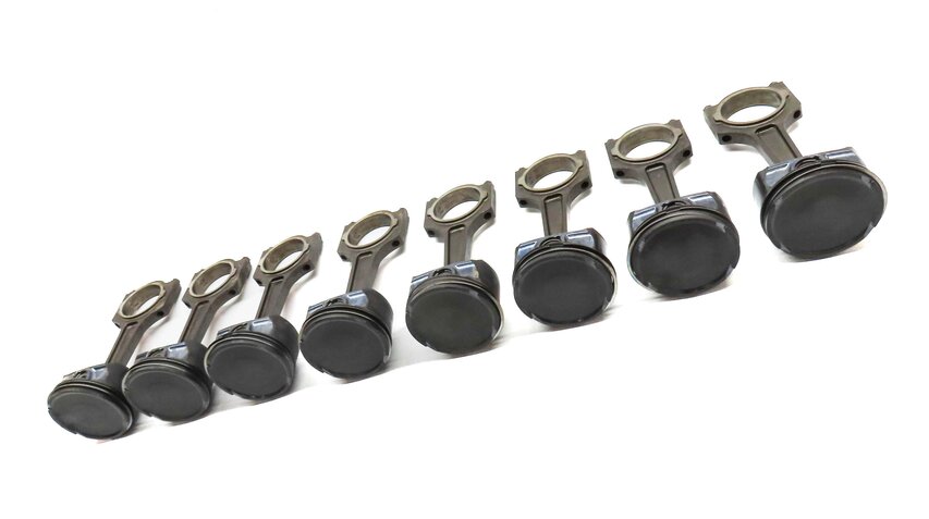 Thumbnail 4: 05-09 LAND ROVER LR3 RANGE ROVER SPORT (L322 L320) 4.4L V8 ENGINE PISTON SET-8